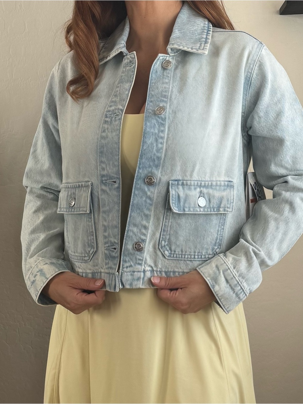 Michael Kors Light Blue Denim Jacket - Picture 2 of 9